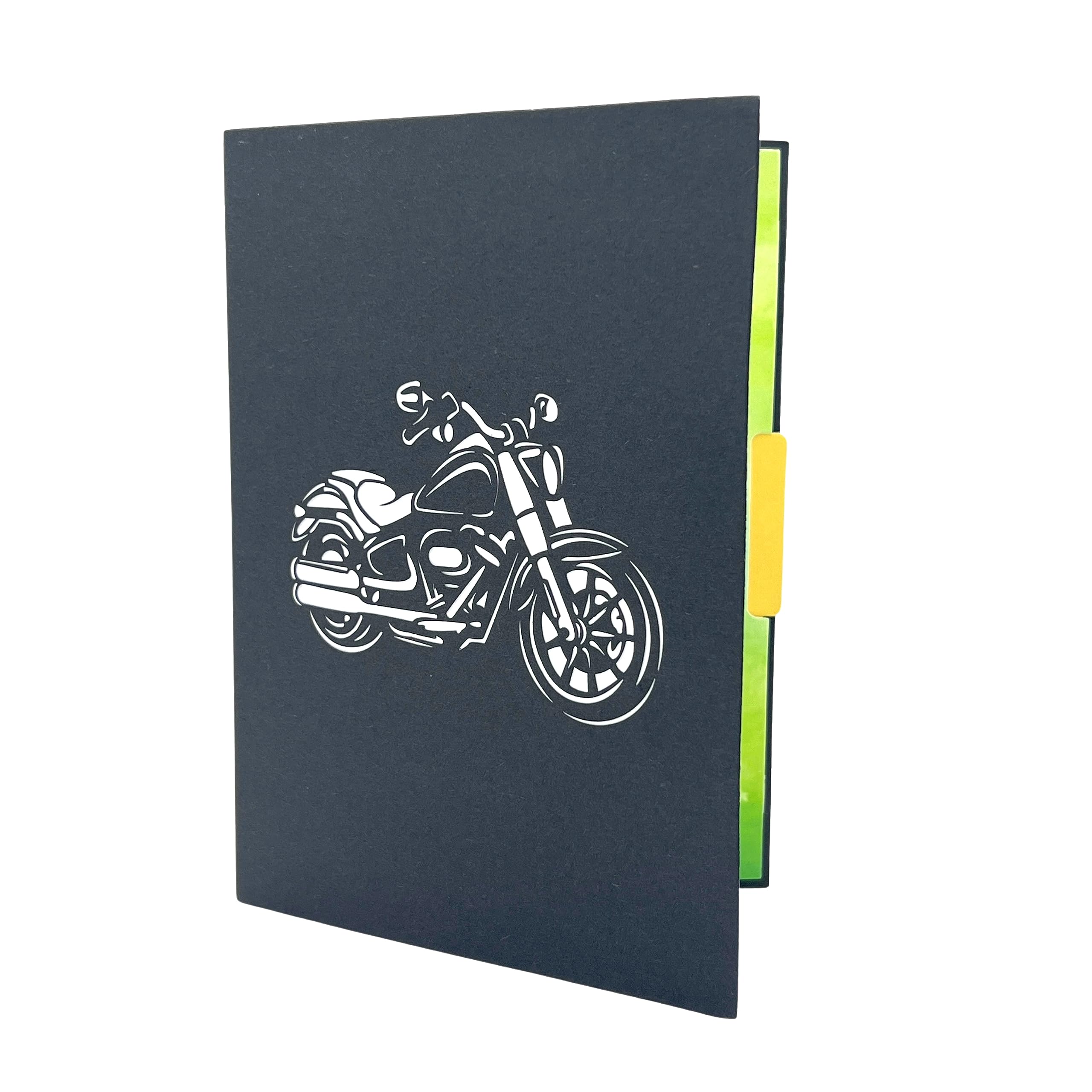 Niumcraft Pop Up Greeting Card Classic Motorcycle Rider Card Birthday Card for Him Husband Boyfriend Thank You Card Adventure Motor Bike Road Trip