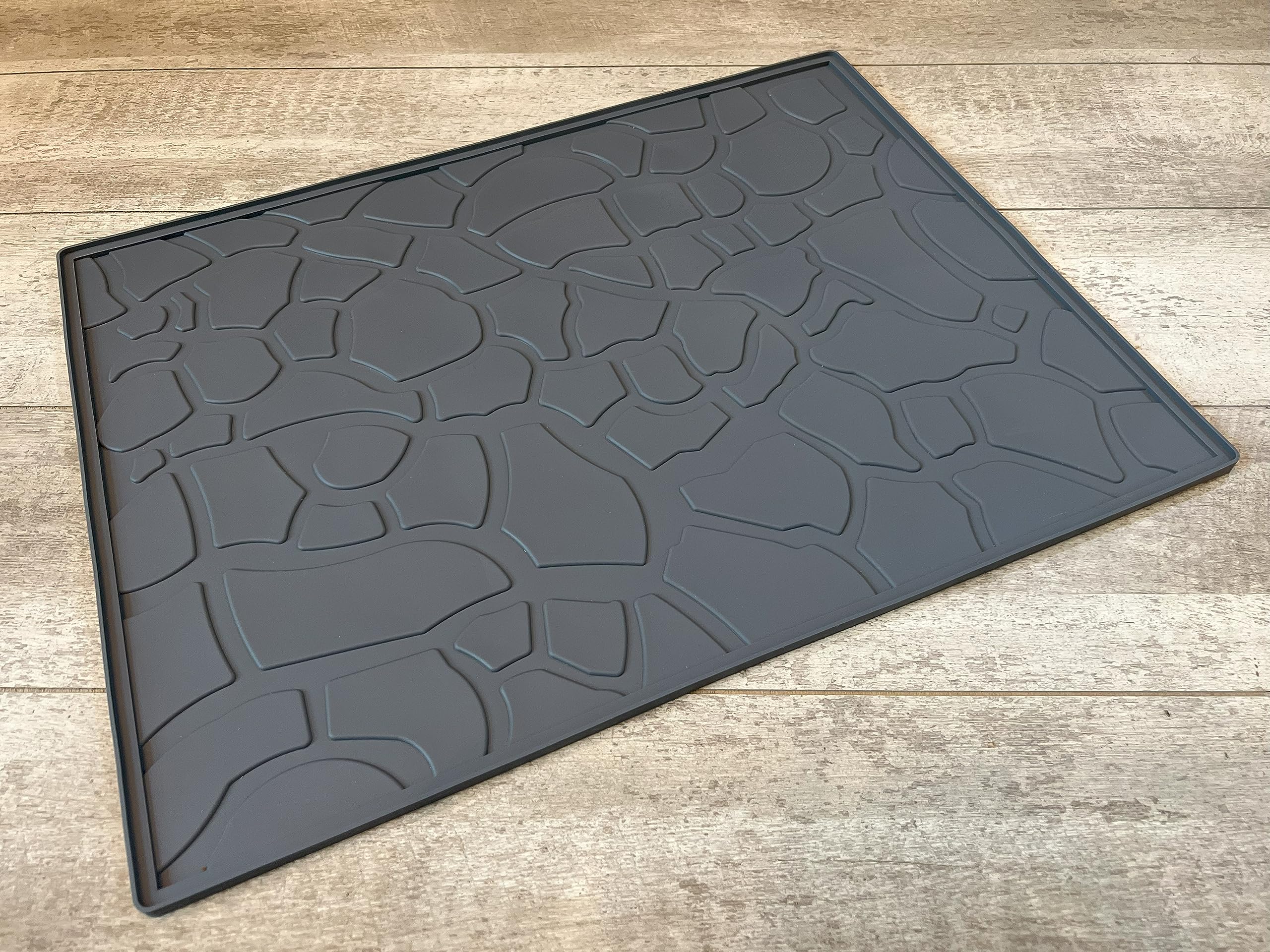 17" x 23" Kitchen Under Sink Waterproof Protection Mat for Cabinets, Drawers and Countertops; Anti-Slip Silicone