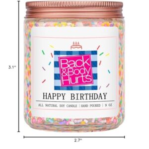 Homsolver Birthday Candles Gifts for Her and Him, Birthday Gifts for Women Men, Unique Best Friend Birthday Gift Ideas -Happy Birthday Candles