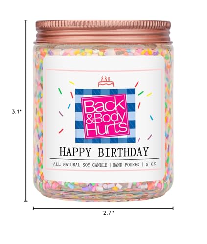 Homsolver Birthday Candles Gifts for Her and Him, Birthday Gifts for Women Men, Unique Best Friend Birthday Gift Ideas -Happy Birthday Candles