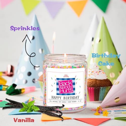 Homsolver Birthday Candles Gifts for Her and Him, Birthday Gifts for Women Men, Unique Best Friend Birthday Gift Ideas -Happy Birthday Candles