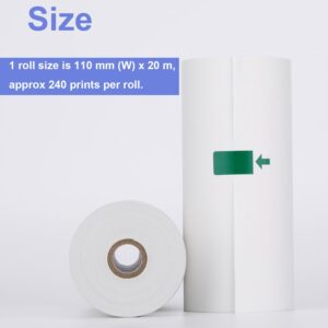 10 Rolls Compatible for Sony UPP-110S, Ultrasound Thermal Print 110 Film/Media Black and White, 110mm x 20m, A6 Black and White Printers Type I