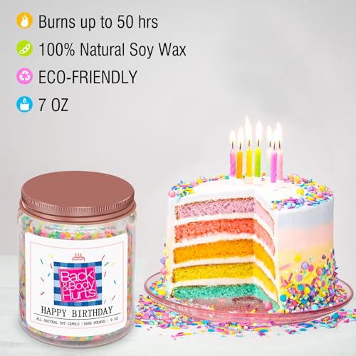 Homsolver Birthday Candles Gifts for Her and Him, Birthday Gifts for Women Men, Unique Best Friend Birthday Gift Ideas -Happy Birthday Candles