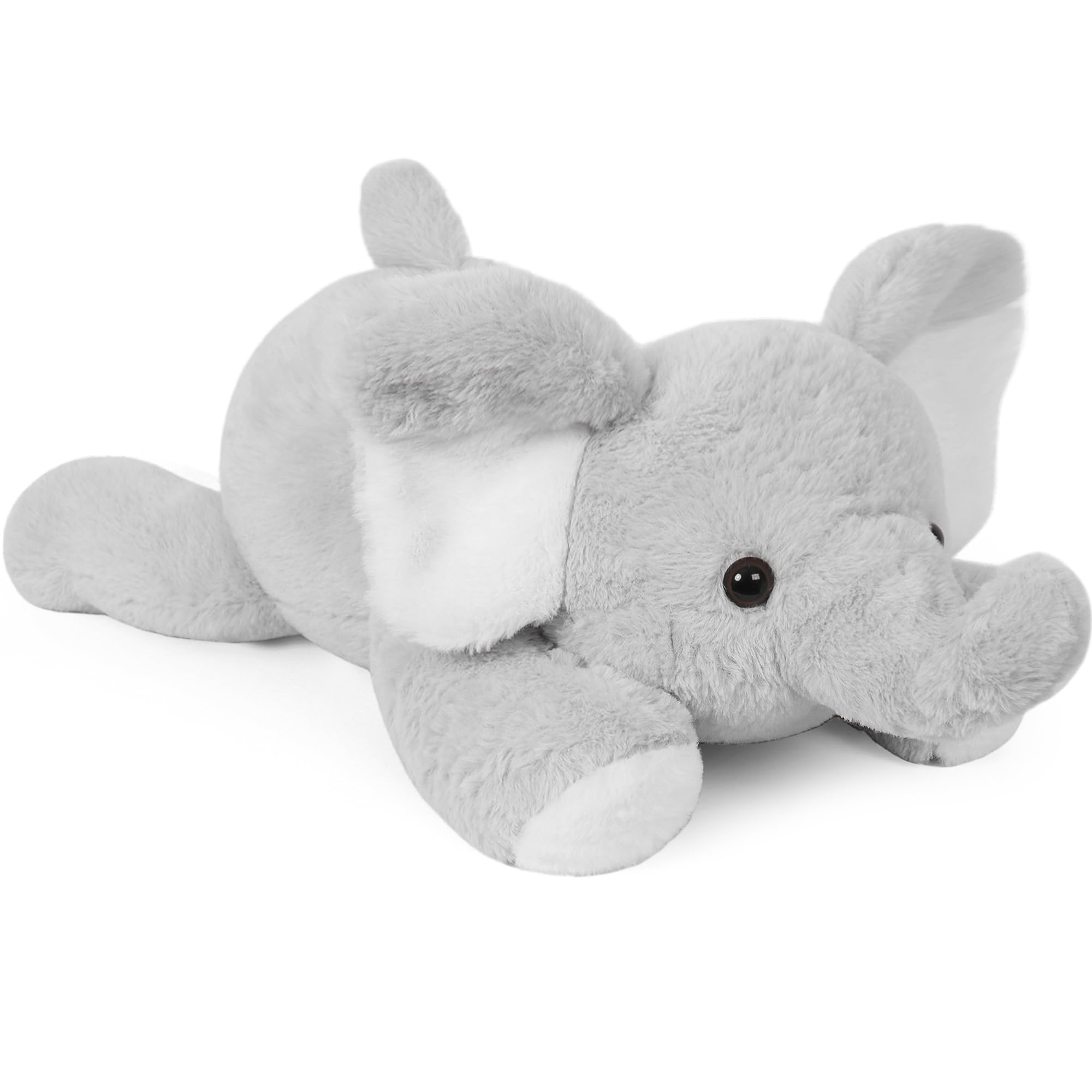 WeBingo Elephant Weighted Stuffed Animals, 5 Pounds Weighted Plush Toy 27" Comfort Big Weighted Throw Pillow Cute Elephant Plush Gifts for Kids & Adults(Gray Elephant, 27 Inch | 5 lbs)