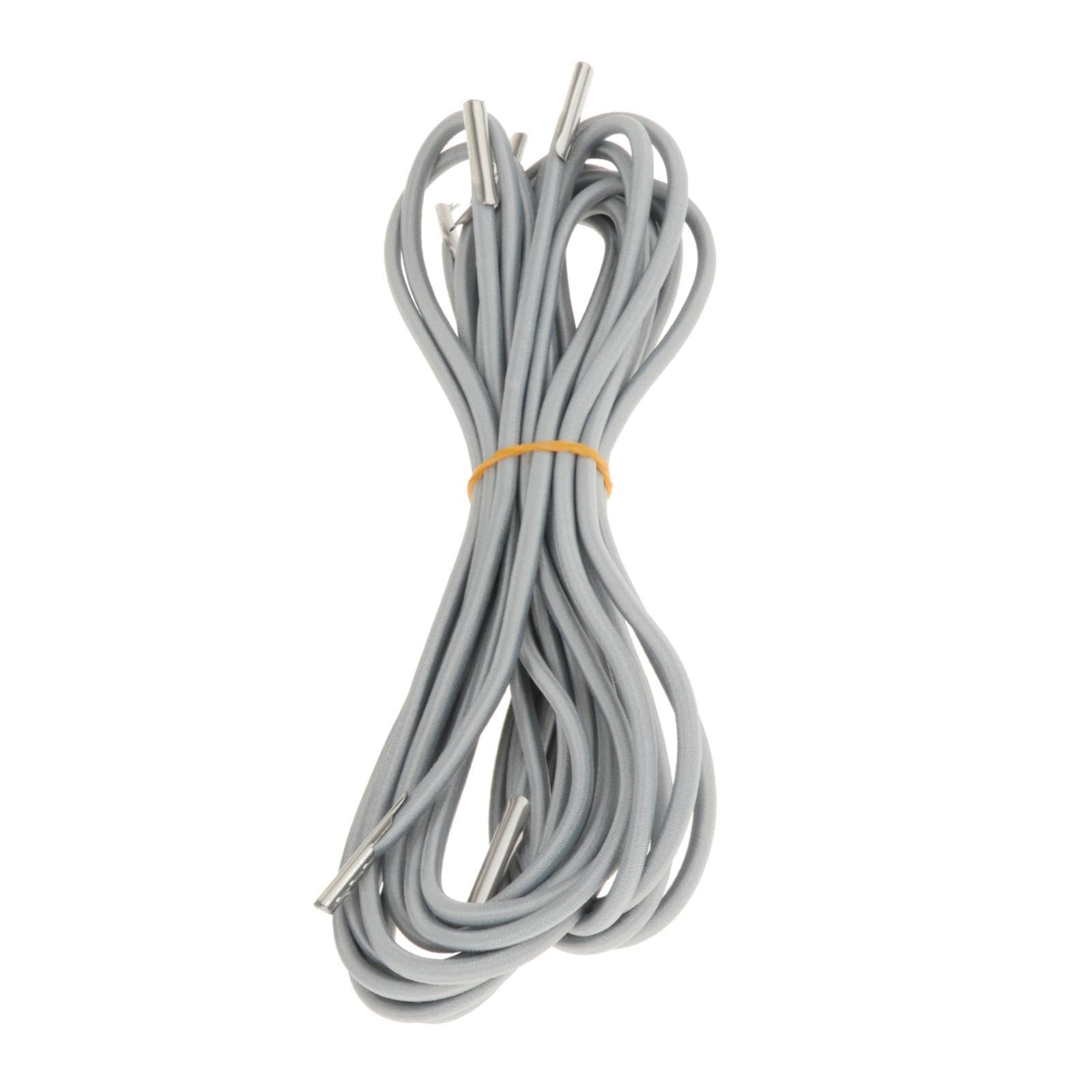 WeiLaiKeQi 4X Replacement Cord for Zero Gravity Chair Chair Repair Cord Recliners Elastic Cord Laces for Outdoor Camping Chair Lounge Chairs, Silver Gray