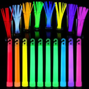 aivant 100 pcs 8 inches glow sticks + 10 big ultra bright glow sticks