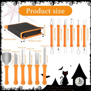 Qivine Pumpkin Carving Tools Pumpkin Carving Kit, Halloween Pumpkin Carving Kits Carving Pumpkins with Storage Bag, 13Pcs Carved Pumpkins Pumpkin Cutter for Halloween Pumpkin Decorations