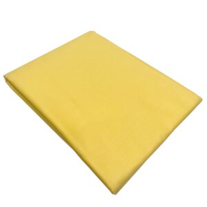 lumansuo 100% cotton fabric by the yard，quilting fabric for sewing,crafts,embroidery,quilt backing, width 64 inches by length 2 yards yellow muslin fabric