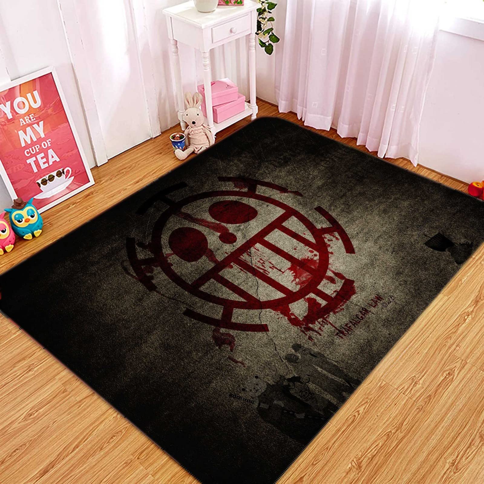 One-Piece Anime Rug Popular Anime Area Rug Soft Rug Boys and Girls Game Table Home Decoration Door Mat,Style,30X17 Inch