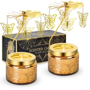 lyobath 2 pack butterfly scented candle gift for women, perfect for moms, best friends, daughters, sisters, colleague, neighbours, ideal for birthdays, anniversaries, christmas, thanksgiving, and more