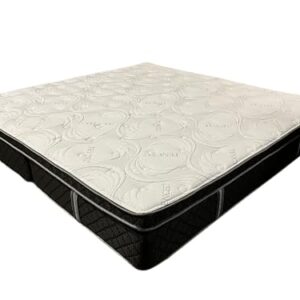 Triad Colossal 84x84 Mattress, 12" Graphite Memory Foam Wyoming King Mattress Cooling and Pressure Relieving, Plush Feel.