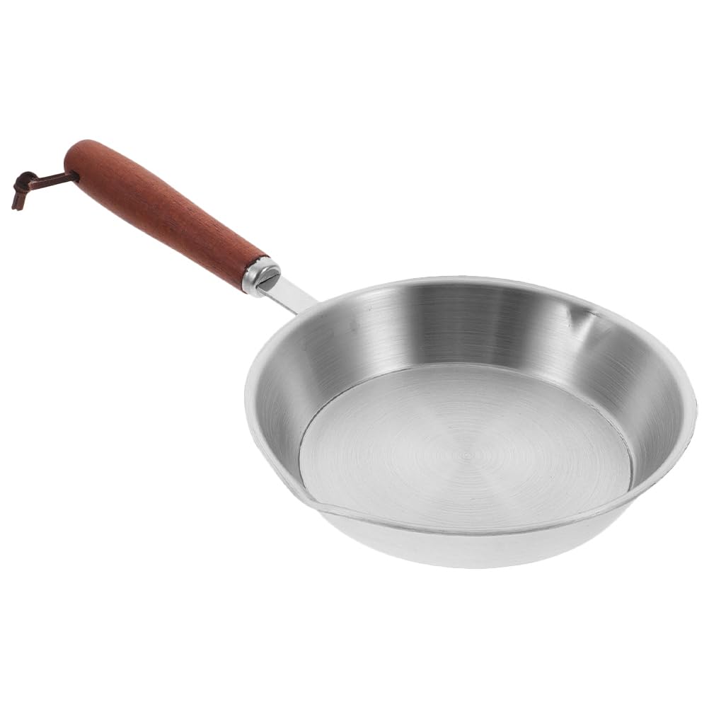 Hemoton Mini Stainless Steel Fry Pan Nonstick Frying Pan Skillet, 5.4 Inch Cooking Surface Nonstick Skillet Use in the Oven, on the Stove, on the Grill, or Over a Campfire Non Stick Skillets