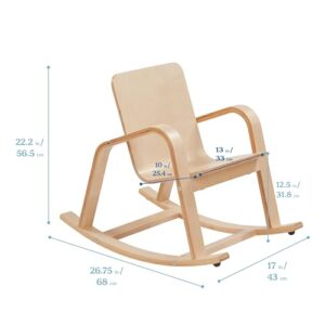 ECR4Kids Bentwood Rocking Chair, Kids Furniture, Natural