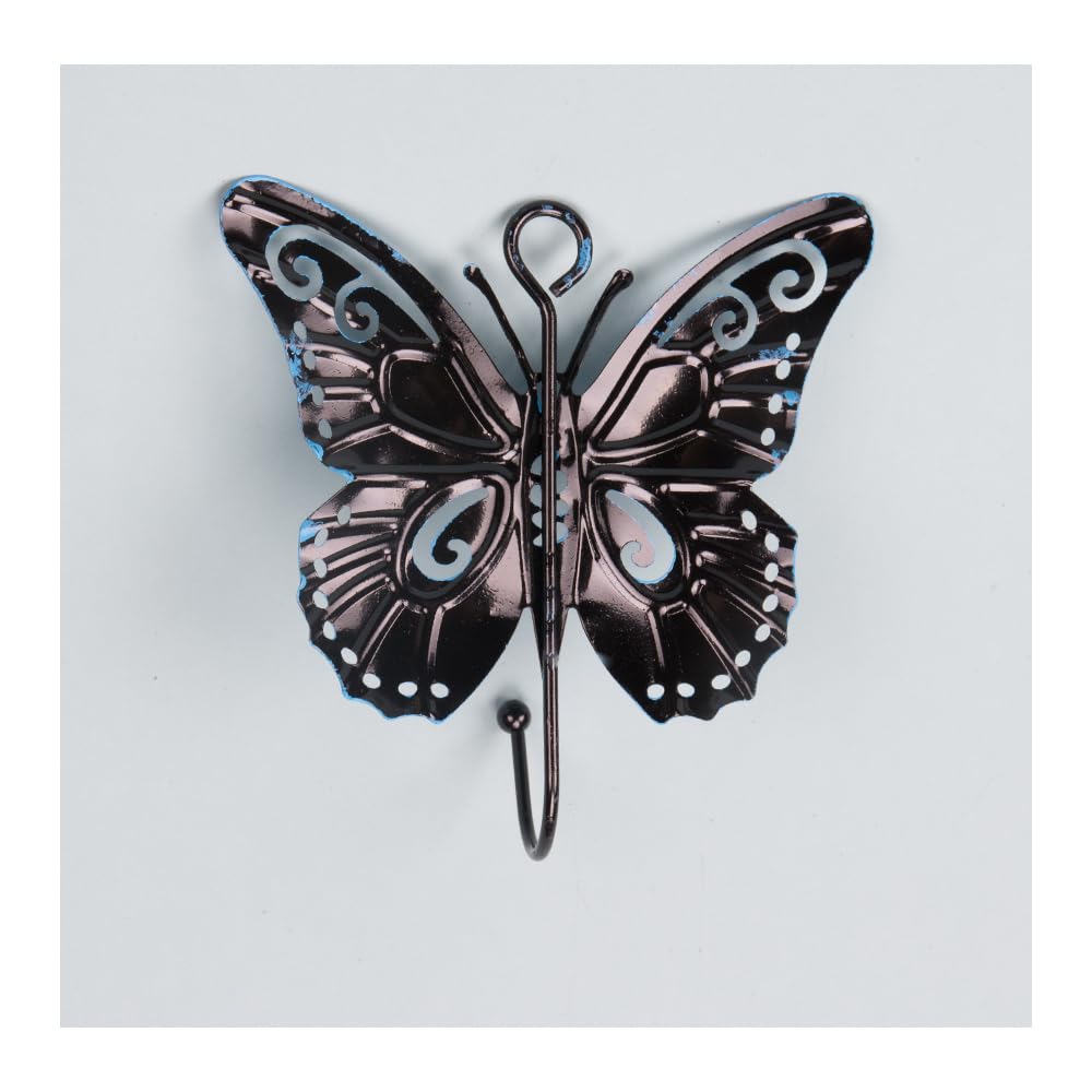 Comidox 4Pcs Cute Butterfly Coat Hooks Creative Decorative Butterfly Wall Hooks Perfect for Hanging Coats,Bags,Scarves,Towels and Keys Stylish Room Wall Decoration