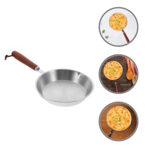 Hemoton Mini Stainless Steel Fry Pan Nonstick Frying Pan Skillet, 5.4 Inch Cooking Surface Nonstick Skillet Use in the Oven, on the Stove, on the Grill, or Over a Campfire Non Stick Skillets