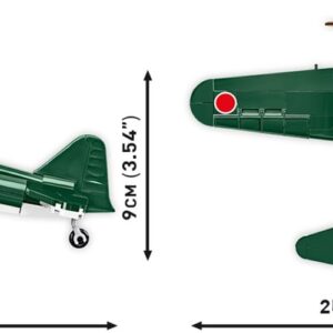 COBI Historical Collection WII Mitsubishi A6M2 Zero Japanese Fighter Plane