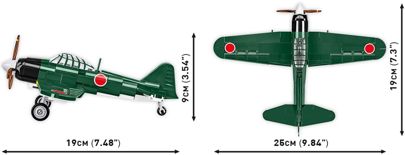 COBI Historical Collection WII Mitsubishi A6M2 Zero Japanese Fighter Plane