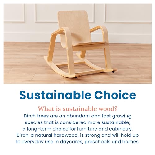 ECR4Kids Bentwood Rocking Chair, Kids Furniture, Natural