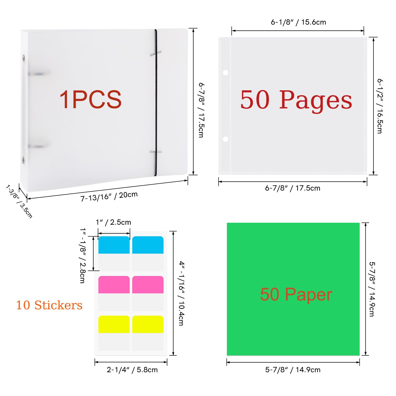 BAOFALI 111 Pages1Sets 6x6 Cookie Stencil Storage Binder Die Cut and Stamp Storage Folder Baking Stencil Organizer Scrapbooking Cutting Dies Stencil Storage Book Collections Case