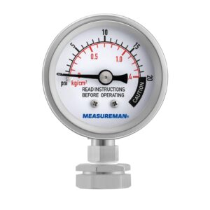 measureman stainless steel pressure cooker gauge_all series (accessory, pressure gauge - fits 37 quart)