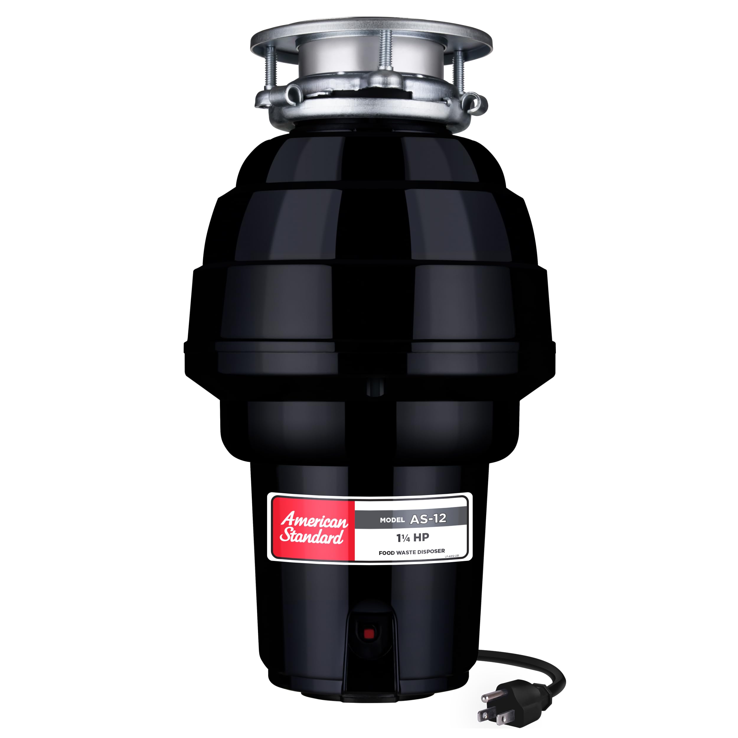 American Standard 10-US-AS-12 Garbage Disposer, 1.25 HP, Black