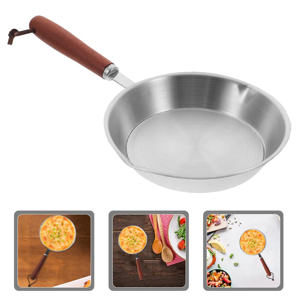 Hemoton Mini Stainless Steel Fry Pan Nonstick Frying Pan Skillet, 5.4 Inch Cooking Surface Nonstick Skillet Use in the Oven, on the Stove, on the Grill, or Over a Campfire Non Stick Skillets