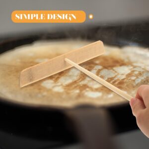 Kichvoe 1 Set Pancake Tools Crepe Oil Spreader Pancake Maker Stick Pancake Spreader Wooden Spreader Crepe Oil Brush Spreader Japanese Grill Crepes Pancakes Bamboo Smudge Stick