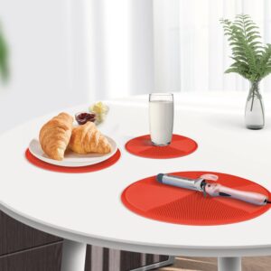 Foghut Multi-use Microwave Mat, 3 Pack Trivets, Hot Pad, Pot Holders, Place Mat, Utensils Rest, Silicone Cover Pad for Kitchen Counter (Non-Slip, Heat Resistant, Dishwasher Safe)