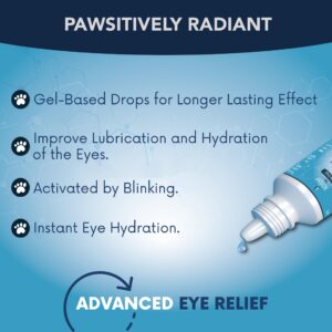 NOVEHA Pet Gel Eye Drops with 0.3% Viscoadaptive Hyaluronan | Eye Solution for Severe Dry Eyes - Long Lasting Hydration, Reduces Nuisance, Swelling & Dryness - Eye Lube for Dogs and Cats (2x10mL)