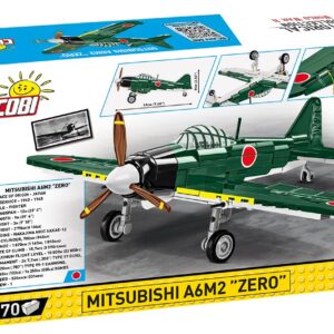 COBI Historical Collection WII Mitsubishi A6M2 Zero Japanese Fighter Plane