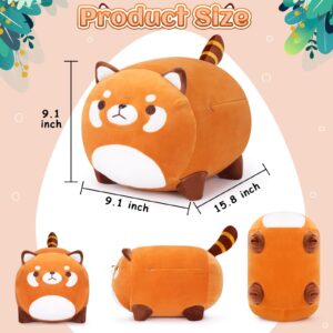 Red Panda Stuffed Animal, 15.8"Red Panda Plush Toys, Cute Bear Plushie Toy Stuffed, Red Panda Plush Pillow Plushies Gifts, Hugging Pillow Room Decoration Kawaii Doll Birthday Gifts for Kids Girls Boys