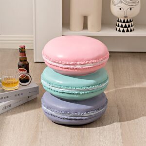 Keebgyy Food Shoe Changing Stool, Simulated Food Stool, Cute Soft Simulated Food Stool, Soft Resin Retro Fun Ingenious Decorative Low Food Shoe Changing Stool for Home, Lightweight(Sweetheart Cookie)