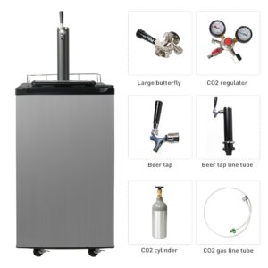 Clarfey Keg Dispenser,Draft Beer Dispenser, Full Size Keg Refrigerator