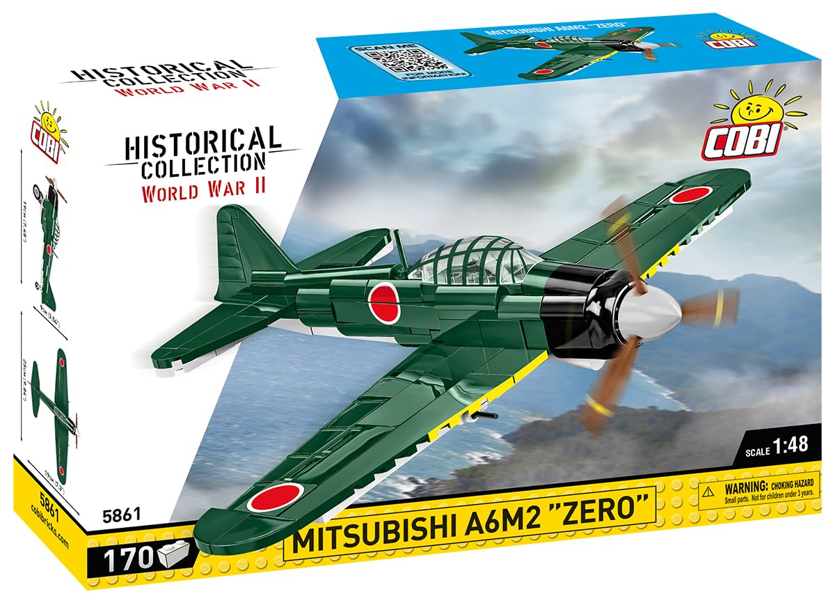 COBI Historical Collection WII Mitsubishi A6M2 Zero Japanese Fighter Plane