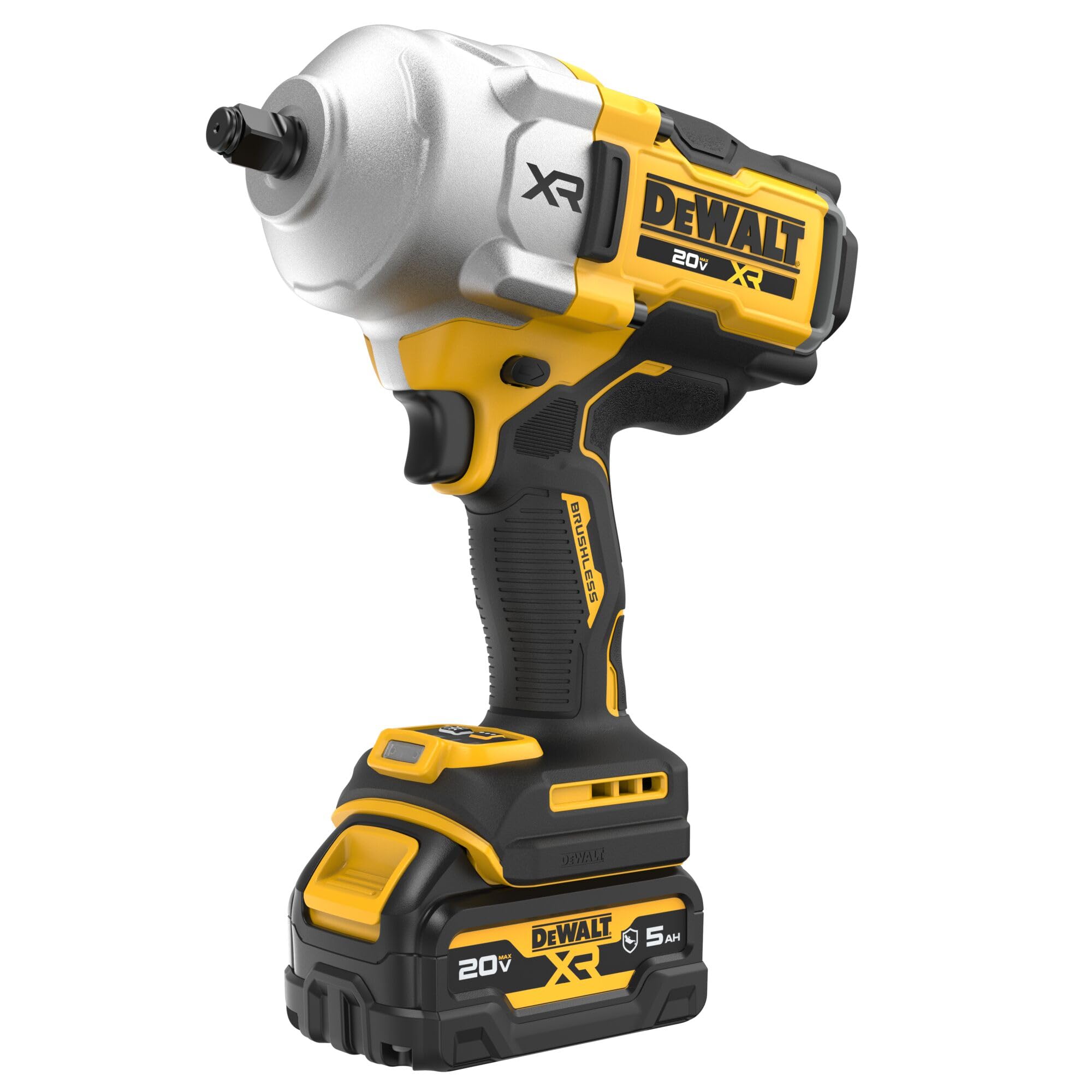 DEWALT 20V MAX Cordless Impact Wrench Kit, 1/2" Hog Ring, Battery and Charger Included (DCF961GP1)