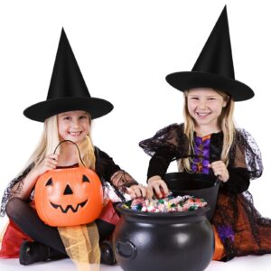 Beinayin 2 Pack Black Halloween Witch Hat Floating Witch Hats Wizard Hat for Halloween Party Decorations