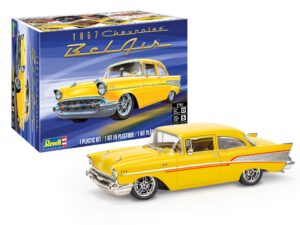 revell level 5 model kit 1957 chevrolet bel air 2-in-1 kit 1/25 scale model