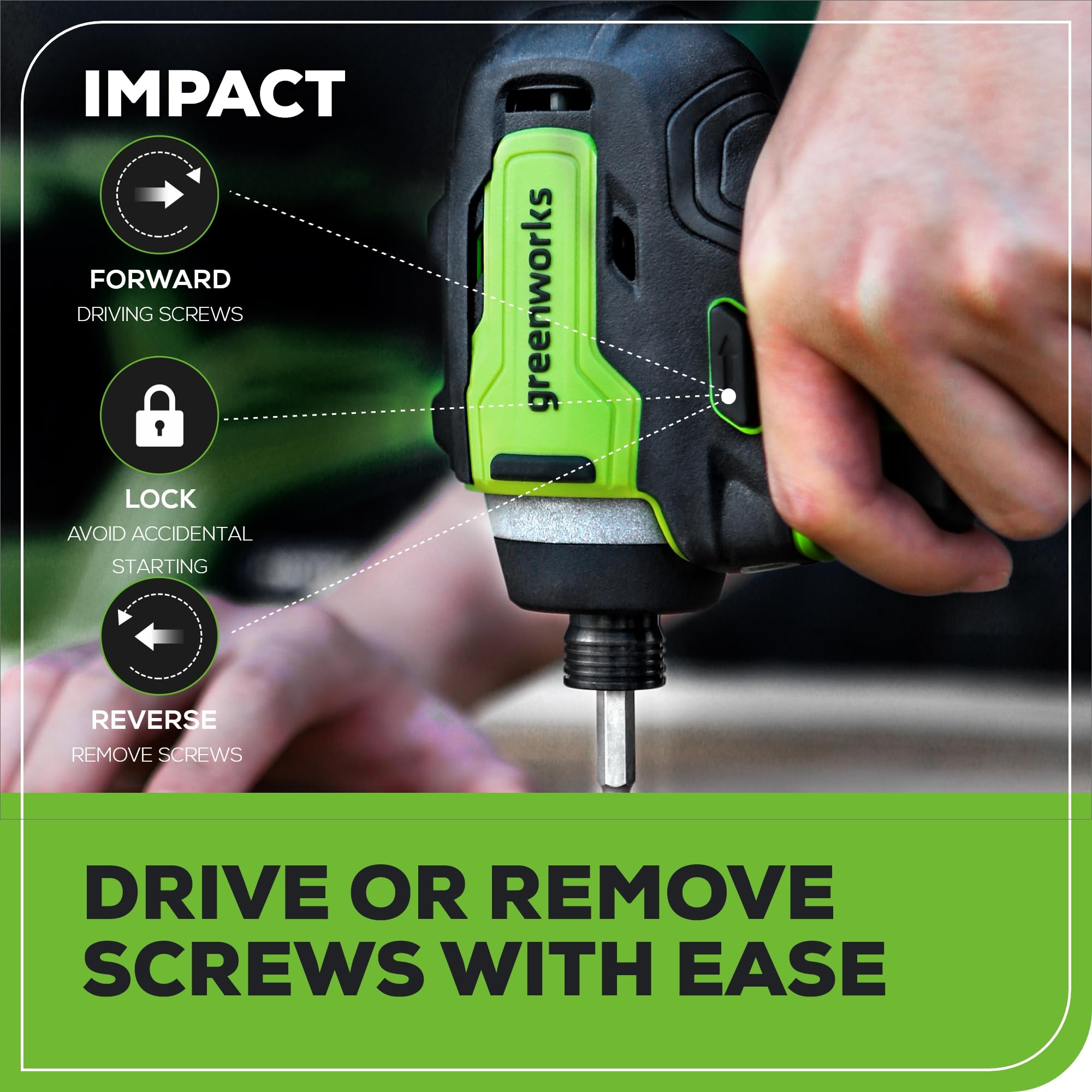 Greenworks 24V Brushless Cordless Drill and Impact Driver,Power Tool Combo Kit Included 1/2”Drill & 1/4”Hex Impact Driver and (2) Batteries, Fast Charger, 2 pcs Drill Bit Set & Bag