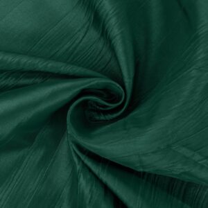 Efavormart 54" x10 Yards Hunter Emerald Green Accordion Crinkle Taffeta Fabric Bolt for Wedding Birthday Party Dance Event Decoration