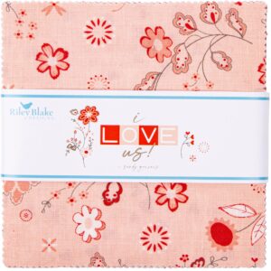 Sandy Gervais I Love US 5" Stacker 42 5-inch Squares Charm Pack Riley Blake Designs 5-13960-42