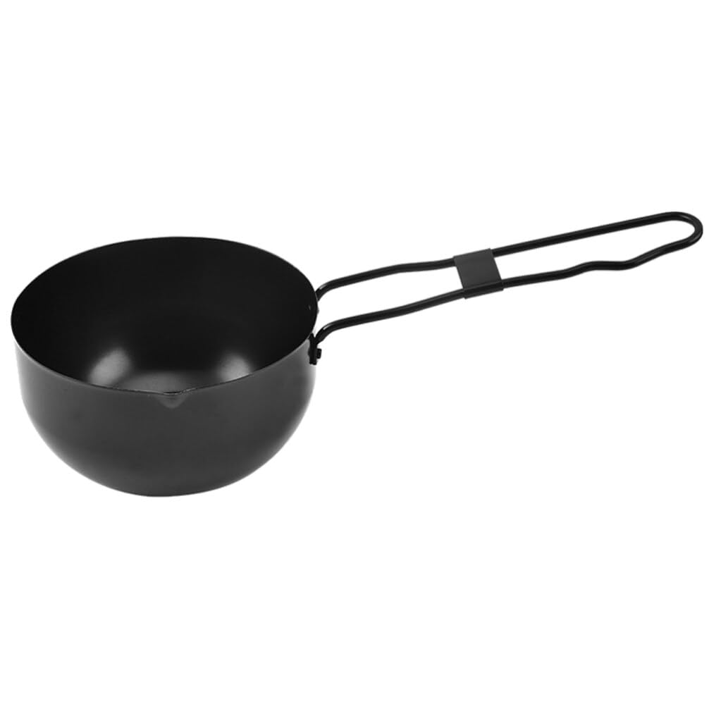 HEMOTON mini wok cast iron pot nonstick pot Metal Soup Steam Pot Egg Fried Pot Milk Cooking Pot Noodles Cooker Pot cast iron grill pan tea pan iron skillet tea tray individual Backpack