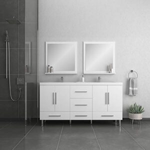 Alya Bath Ripley Bathroom Vanity, 72", White