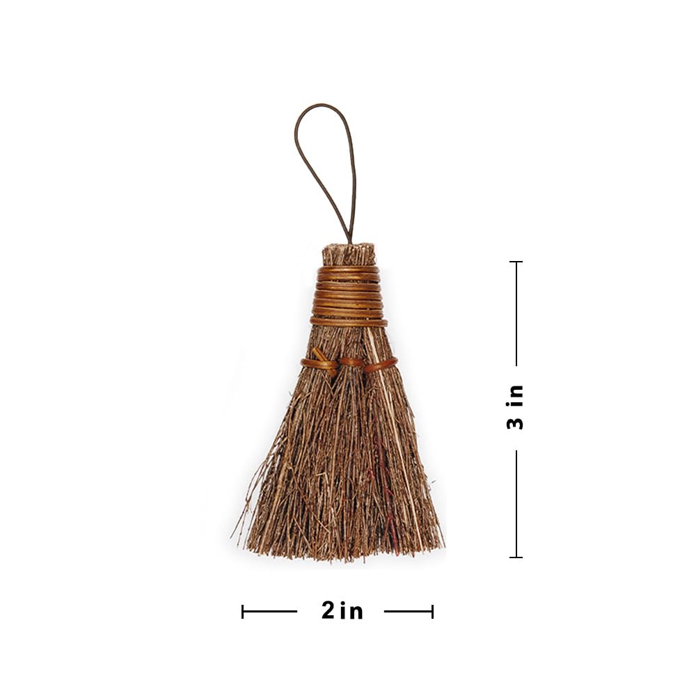 Cinnamon Scented Broom (3-Pack) - 3" Heather Broom - Holiday Decor