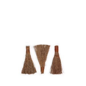 pumpkin spice scented broom (3-pack) - 6" heather broom - holiday decor