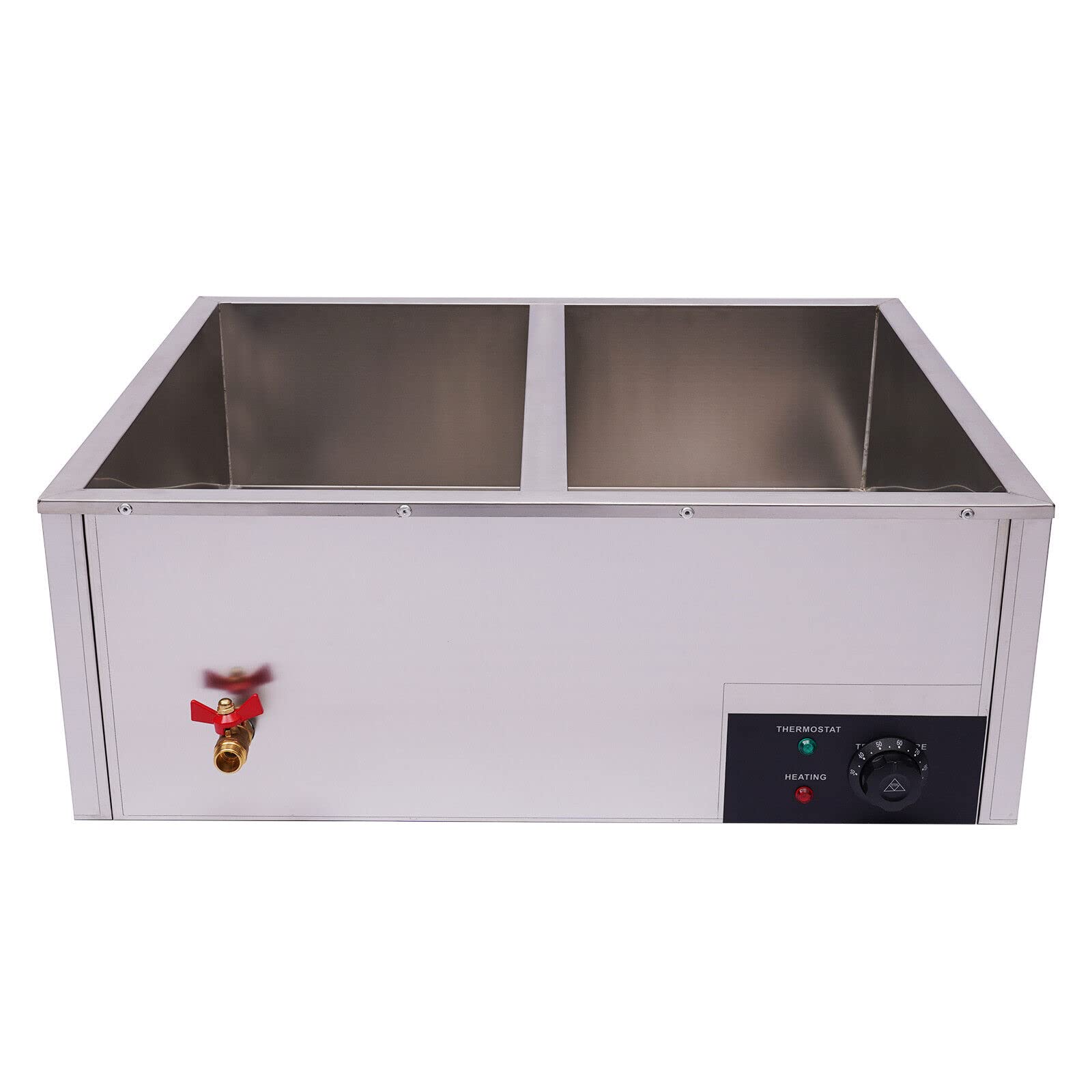 LIYUANJUN 6-Pan 1.84Gal Commercial Food Warmer, 850W 110V Electric Steamer with 6 Lids, Buffet Countertop Food Warmer Table Steam Machine Stainless Steel Steamer for Restaurant Home Kitchen