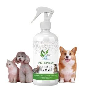 voilave pure hypochlorous acid spray for dogs, cats | pet spray for itchy, irritated skin, allergy, rashes | supports hydration, and reduce odor - 8 oz