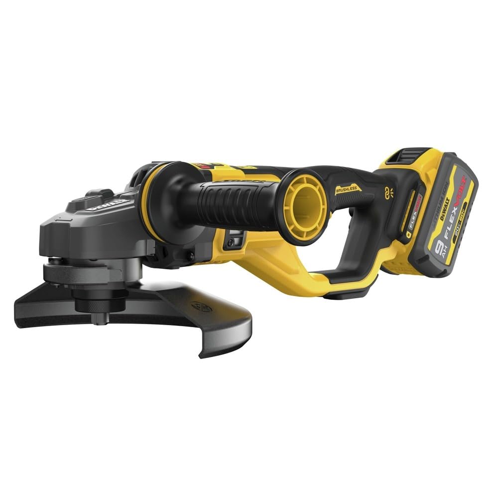 Dewalt DCG460X2 60V MAX Brushless Lithium-Ion 7 in. - 9 in. Cordless Large Angle Grinder Kit with 2 FLEXVOLT Batteries (9 Ah)