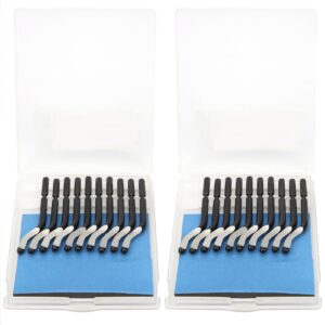 20Pcs BS1010 Deburring Blades Trimming Knife Blade Burr Trimming Scrapers Trimming Knife Blade Replacement Cutter Head for Wood Plastic