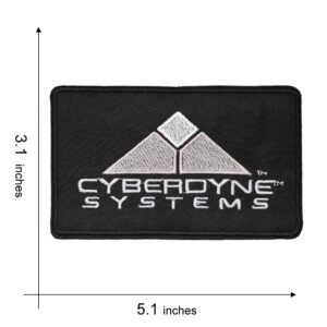 KLORIZ Cyberdyne Systems Logo Embroidered Iron On Patches Movie Terminator Accessories Badge