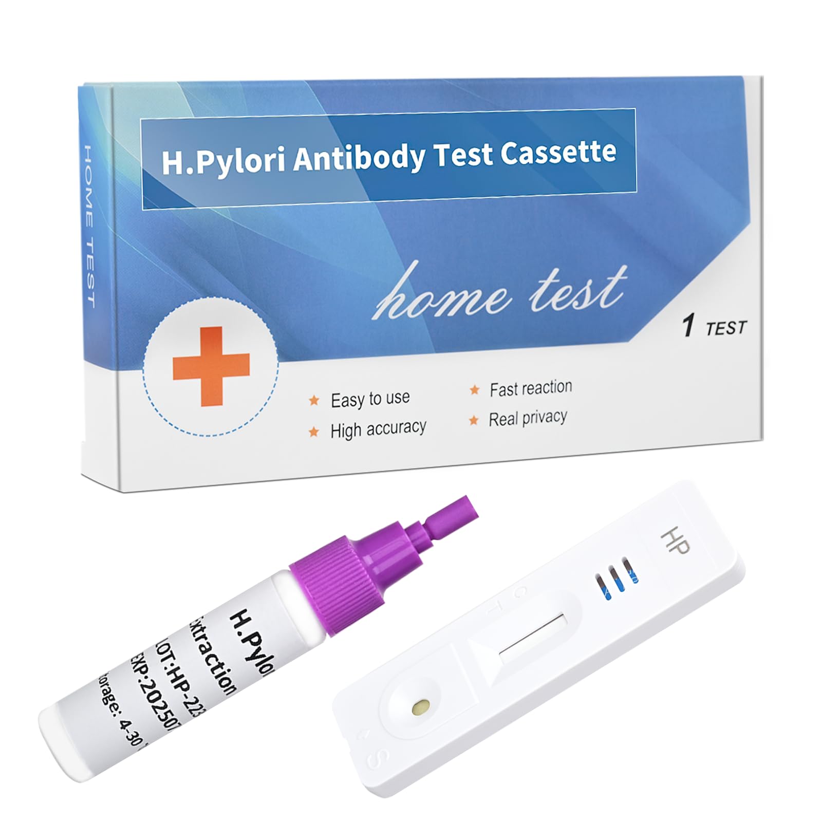 Helicobacter Pylori Stool Test Kits, H. Pylori，h. Pylori Stool (Antigen) 10-15 Minutes of Quick Home Testing, The Result is Highly Accurate, Easy to Read and use